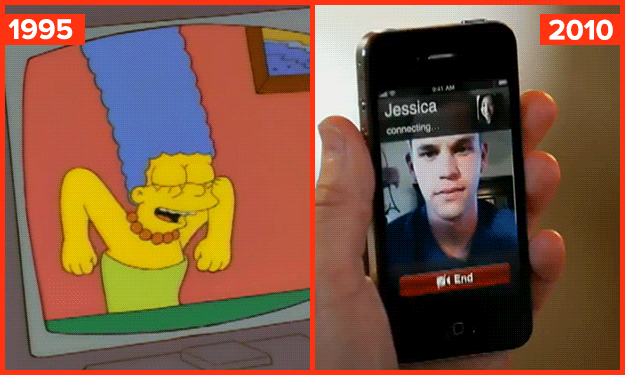 Video call dalam serial The Simpsons (Imgur)