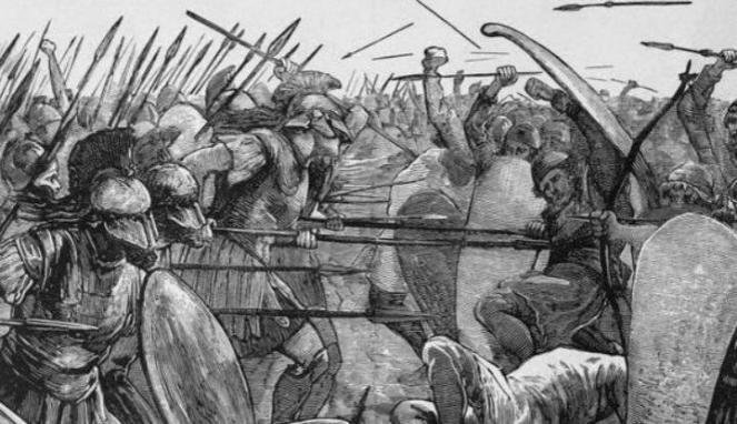 Ilustrasi perang Yunani Persia Blog5besar