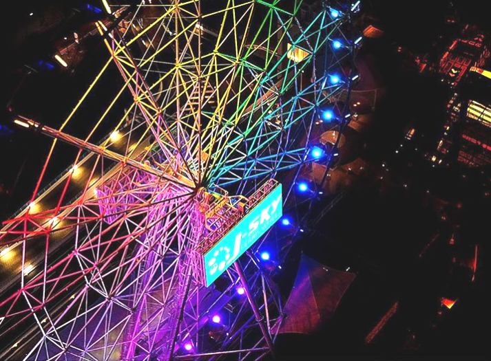 Pinky Ferris Wheel di AEON Mall Jakarta @jonathan oeijoeng