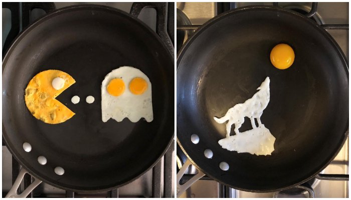 Karya seni dari telur Instagram