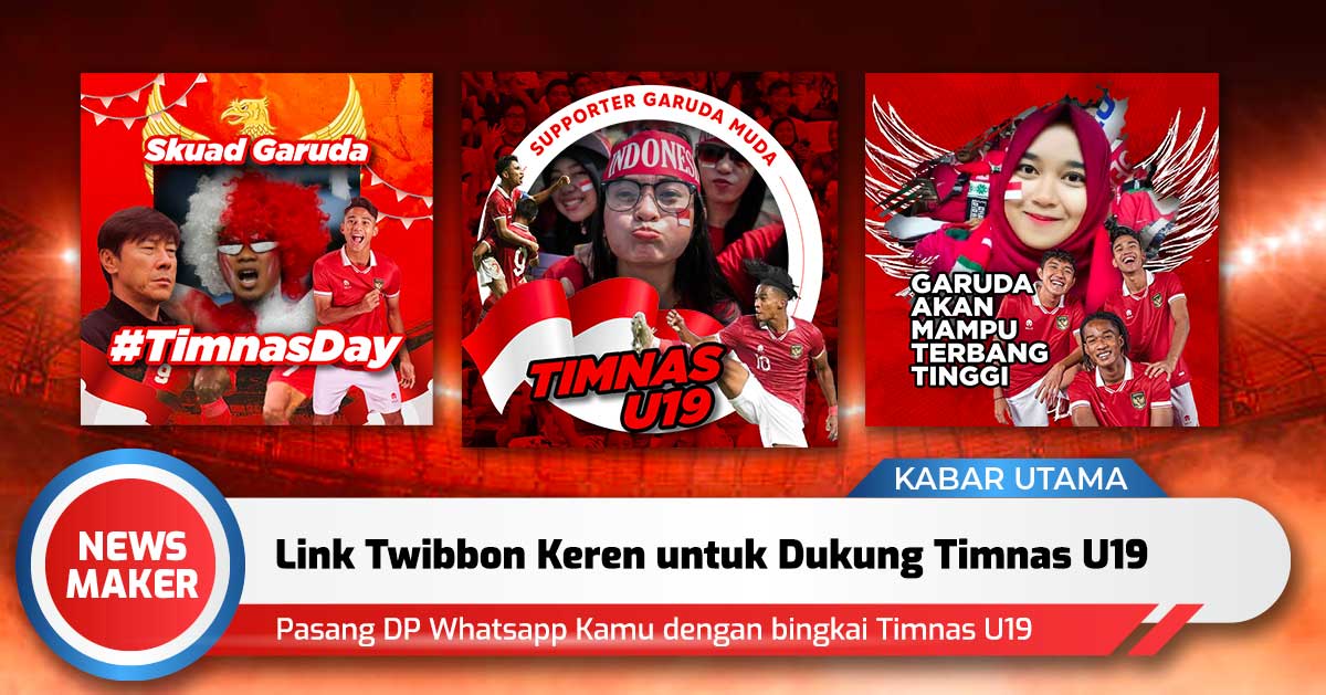 Link Twibbon Timnas U19, Ayo dukung Shin Tae-yong, Marselino Ferdinan dan Skuad Garuda Lainnya