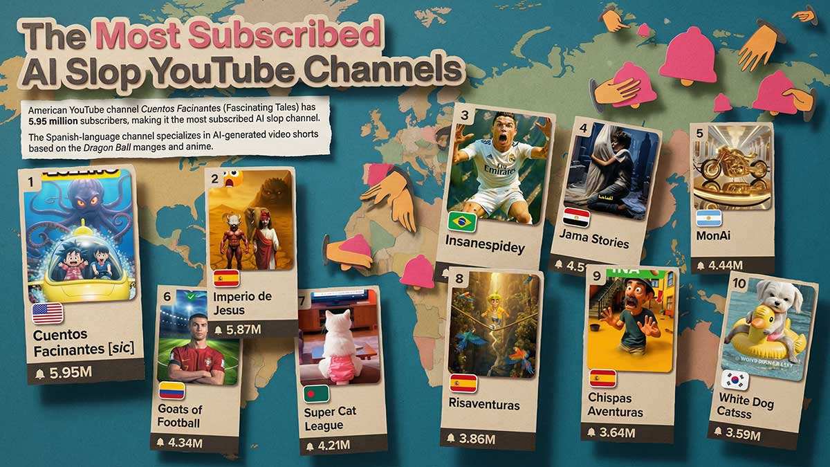 Riset: 33% Feed YouTube Berisi Video AI Slop