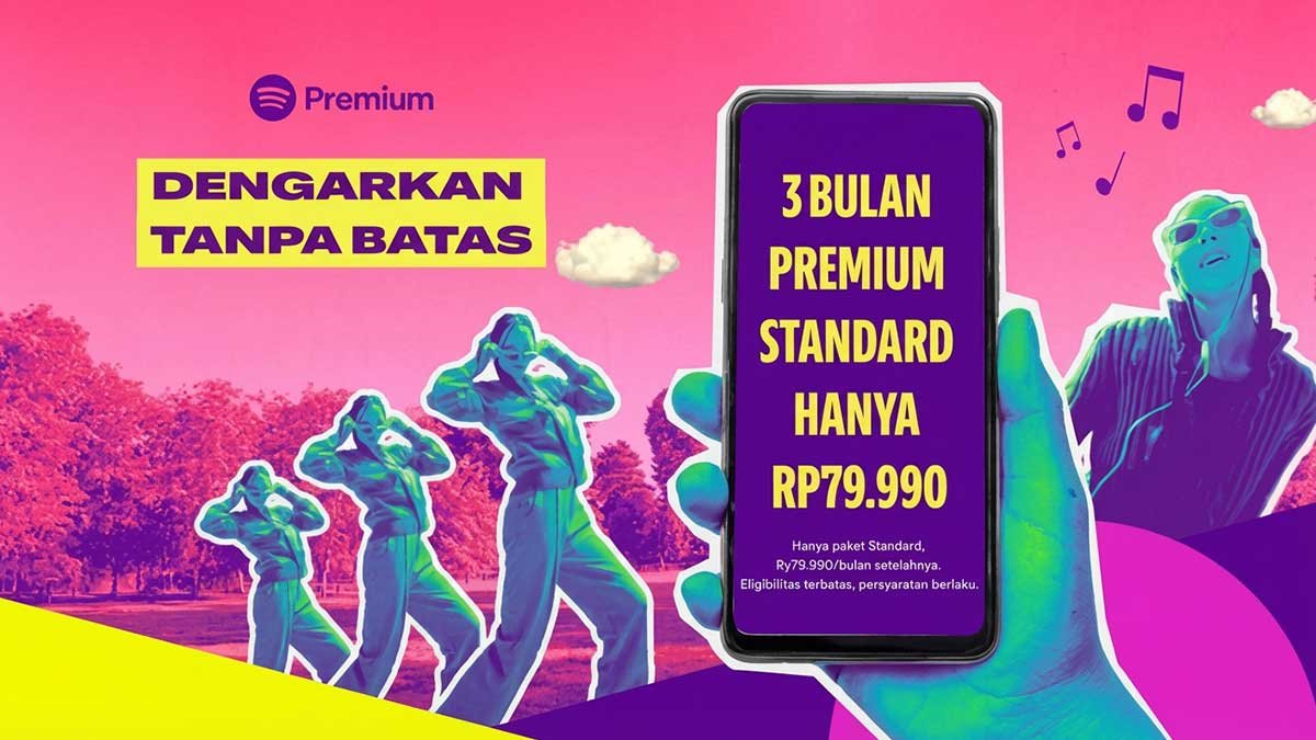 Spotify Promo 3 Bulan Rp79.900, Berlaku hingga 31 Maret